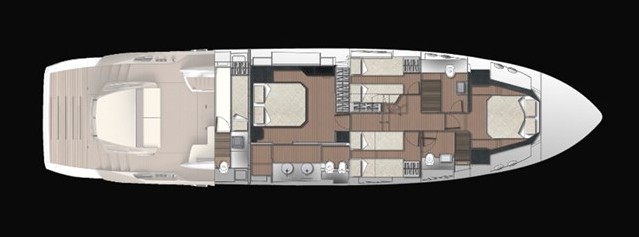 69英尺塞莎（Sessa）21Gullwing飞桥游艇布局图2