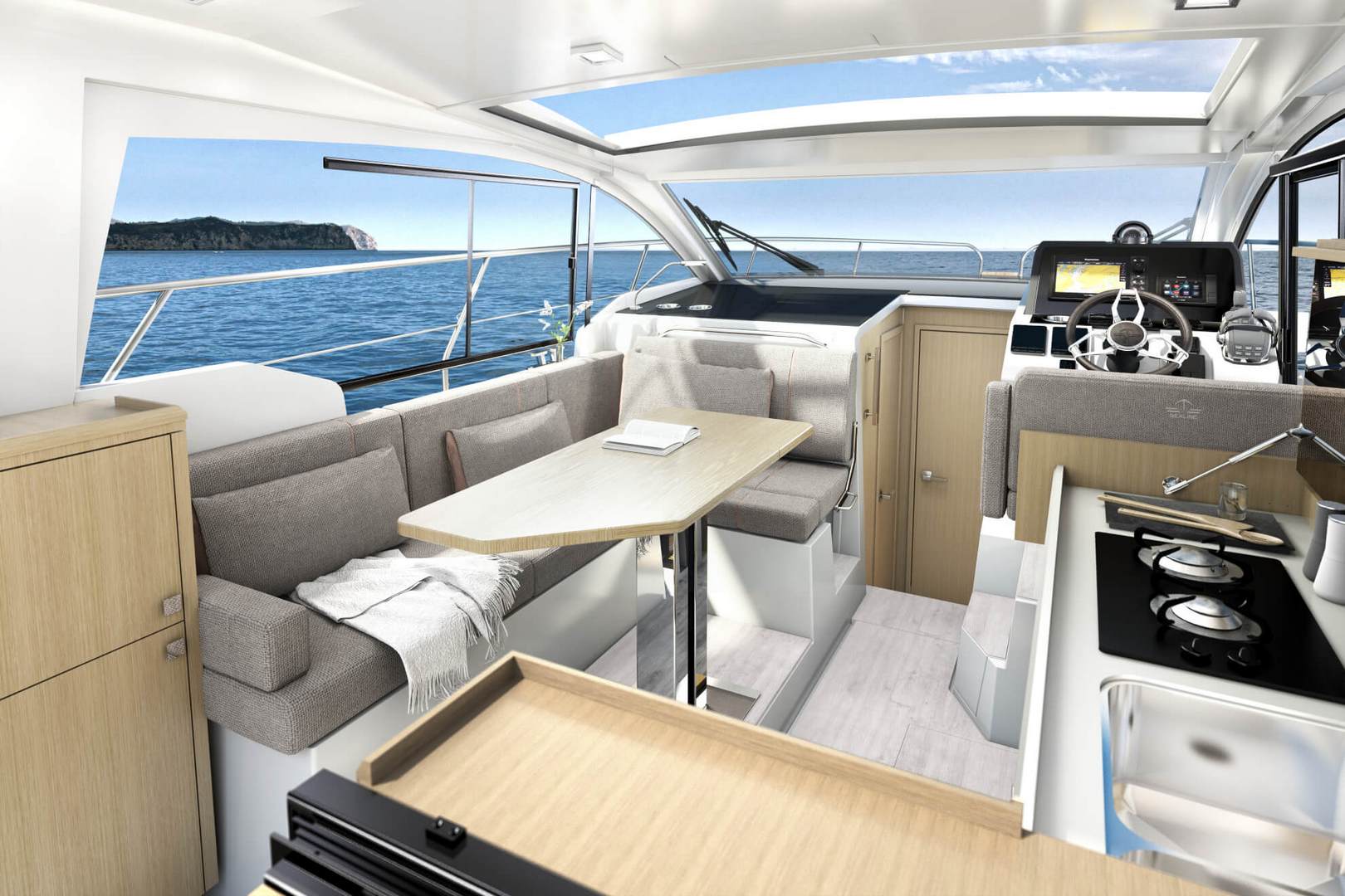 西莱（Sealine）C335小型运动游艇沙龙