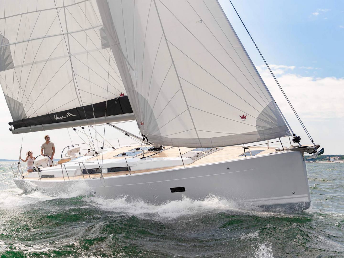 汉斯（Hanse）458单体蓝水帆船