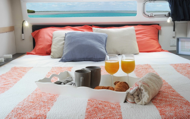 枫丹白露（Fountaine Pajot）Helia44双体帆船卧室