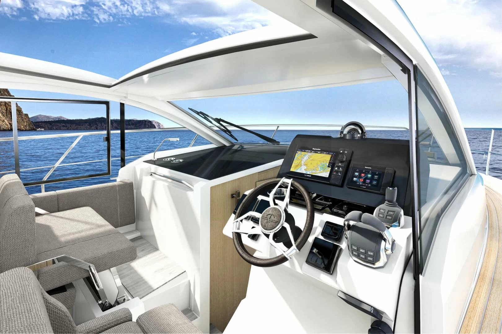 西莱(Sealine)C335V运动游艇驾驶舱
