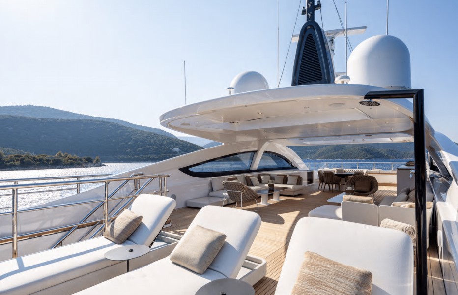 贝尼蒂（Benetti）Alunya号超级游艇飞桥区