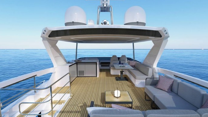 雅舶仕（Absolute）Navetta 62飞桥游艇飞桥区